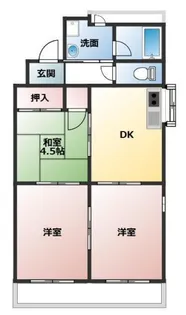 寿ハイツ【2階】の間取り