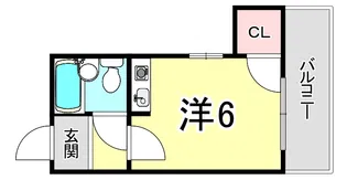 ジョンメゾン武庫之荘Ⅰ【3階】の間取り