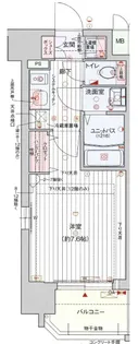 クリスタルグランツ東天満【11階】の間取り