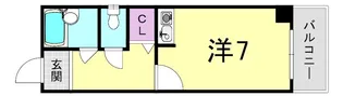 プリエ南船場【2階】の間取り