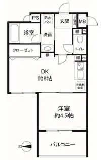 イグレック南本町【3階】の間取り