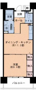 ルゼフィール岩屋中町【13階】の間取り