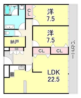 メゾン甲子園【2階】の間取り