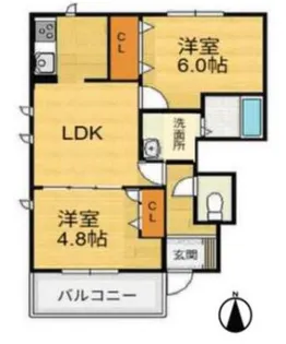 シャーメゾンTOA若王寺の間取り