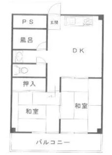 シティーマンション【2階】の間取り
