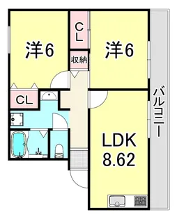 サクシードⅡ【1階】の間取り