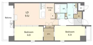 S-RESIDENCE豊achieve【2階】の間取り