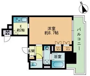 RJRプレシア吉塚駅前【4階】の間取り