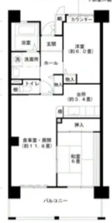 HAT神戸・脇の浜 5号棟【11階】の間取り