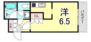 ベルグリーン熊内【3階】の間取り