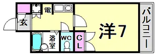 ハイネス生田【4階】の間取り