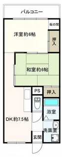 カーサ大開【2階】の間取り