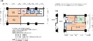 UR武庫川 31号棟【14階】の間取り