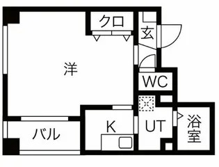 レジスコート甲子園口【2階】の間取り