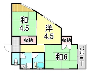 小高マンション【3階】の間取り