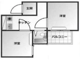 アメニティ東神戸【1階】の間取り