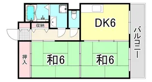 ハイルハイツ【1階】の間取り