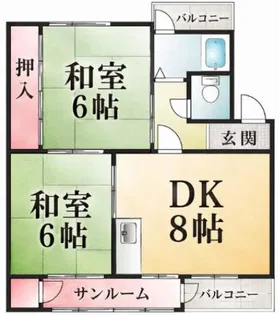 離宮ビル【3階】の間取り