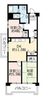 UR武庫川 32号棟【10階】の間取り