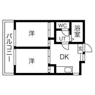 サンハイツ玉川【2階】の間取り