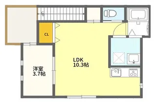 ウグイスコート【2階】の間取り