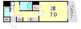 オーシャンビュー湊町【6階】の間取り