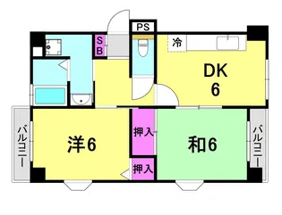 セルフィーユ兵庫【4階】の間取り