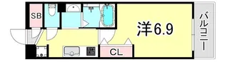 Luxe塚口【5階】の間取り