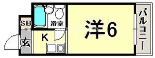 コスモメイト北野【5階】の間取り