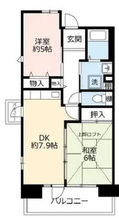 UR浜甲子園さくら街 13号棟【5階】の間取り