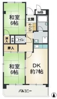 ビューハイツクラタ 【3階】の間取り