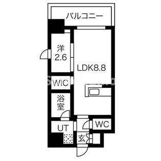 アルティザ博多ベイコート【9階】の間取り