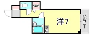ブランシュ甲東園【2階】の間取り