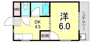 メゾンピッコロ塚口【4階】の間取り