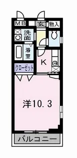 シェーンタール須磨【1階】の間取り