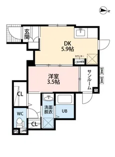 CB桜ヶ丘テソロ【1階】の間取り