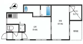 ビーコート青谷【2階】の間取り