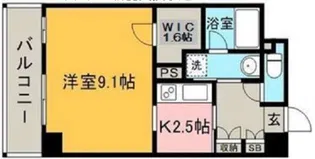 博多プレイス【9階】の間取り