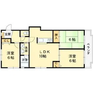 パラディオンⅡ【2階】の間取り