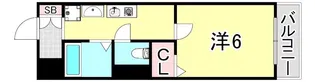サンハイツ須磨【3階】の間取り