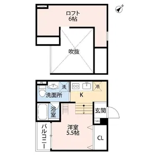 ソーレフォンテ【2階】の間取り