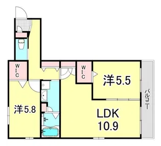メモリア・パレスHY【3階】の間取り