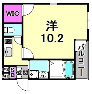 フジパレス武庫川?番館【3階】の間取り