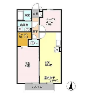 アミティエ マノ【1階】の間取り