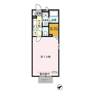 ジョイフル・K【1階】の間取り