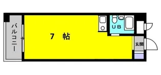 鶴ヶ島宝マンション【406号室】の間取り
