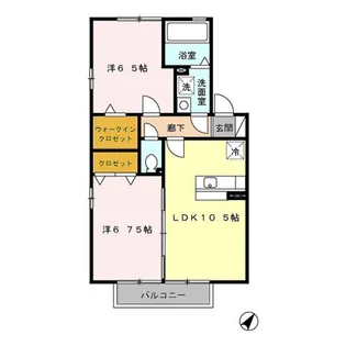 1stプレジオ【2階】の間取り