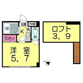 ペパンシェソワ【3階】の間取り