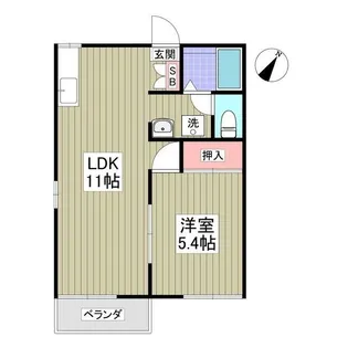 コーポ・ラピュタII【2階】の間取り