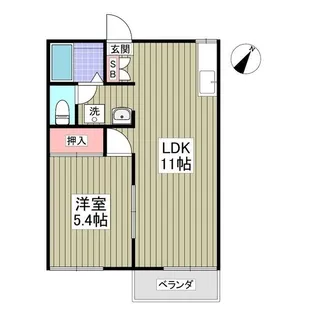 コーポ・ラピュタII【2階】の間取り